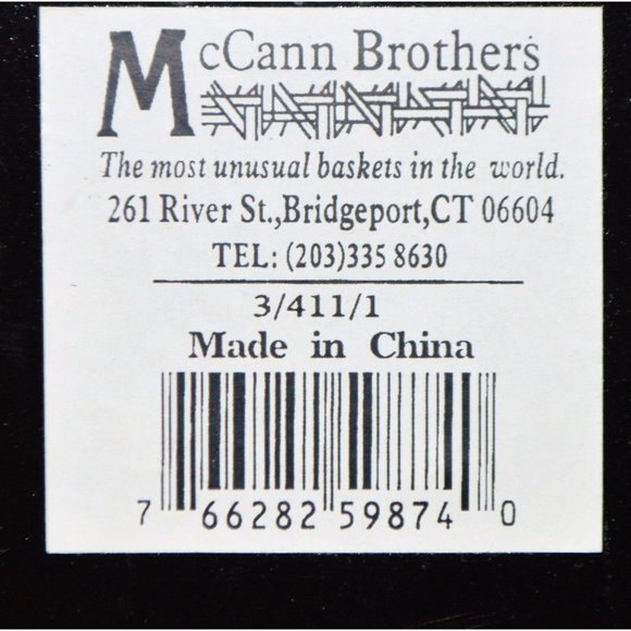 McCann Brothers Red Tin Planter Cachepot Flower Pot Holder 5 1/4 in Lined - Picture 4 of 4